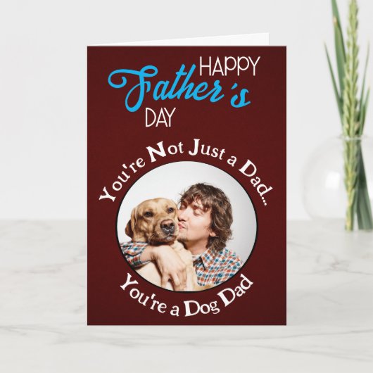 Du bist nicht nur ein Vater...du bist ein Hundedad Dankeskarte (Vorderseite)