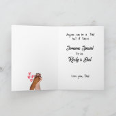 Du bist nicht nur ein Vater...du bist ein Hundedad Dankeskarte (Innenseite)