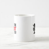 Du bist nicht stumm Lustige Besprechung Kaffeetasse (Mittel)