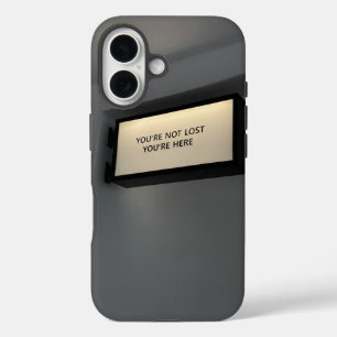Du bist nicht verloren, du bist hier, ein Fall für iPhone 16 Hülle