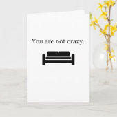 Du bist nicht verrückt karte (Gelbe Blume)