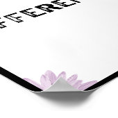 Du bist nie zu klein, um etwas zu bewirken poster (Ecke)