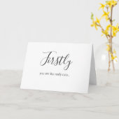 Du bist niedlich, mein Minimalist zu sein Karte (Gelbe Blume)