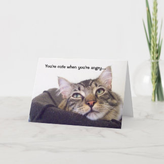 Du bist niedlich, wenn du wütend bist... karte