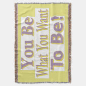 "Du bist!" Niedliches Design. Jetzt kaufen Decke (Vorderseite Vertikal)