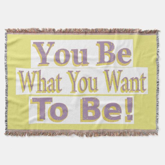 "Du bist!" Niedliches Design. Jetzt kaufen Decke (Vorderseite)