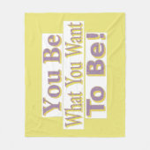 "Du bist!" Niedliches Design. Jetzt kaufen Fleecedecke (Vorderseite)