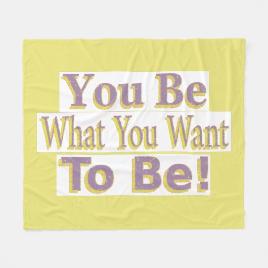 "Du bist!" Niedliches Design. Jetzt kaufen Fleecedecke (Vorderseite (Horizontal))