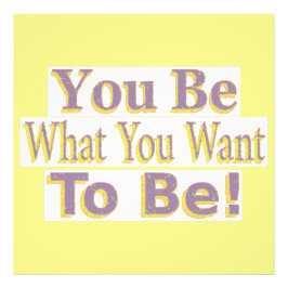 "Du bist!" Niedliches Design. Jetzt kaufen Fotodruck