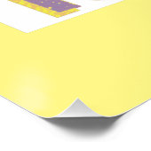 "Du bist!" Niedliches Design. Jetzt kaufen Poster (Ecke)