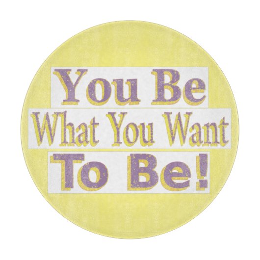 "Du bist!" Niedliches Design. Jetzt kaufen Schneidebrett (Vorderseite)