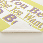 "Du bist!" Niedliches Design. Jetzt kaufen Sherpadecke (3/4)