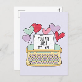 Du bist nur mein Niedlicher Valentinstag Postkarte