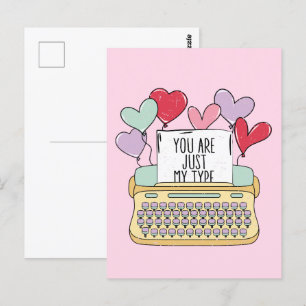 Du bist nur mein Niedlicher Valentinstag Postkarte