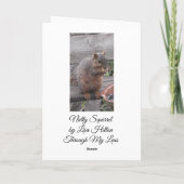 Du bist Nutty und ich mag es | Funny Squirrel Pic Karte (Rückseite)