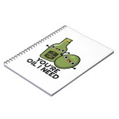 Du bist Öl, das ich brauche Funny Oliven Pun Notizblock (Linke Seite)