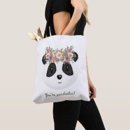 Du bist pandastisch! Niedlich Panda Bear Tote Bag Tasche