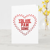 Du bist pawsome karte (Gelbe Blume)