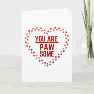 Du bist pawsome karte