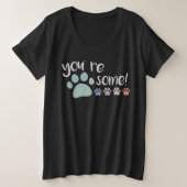 Du bist Pawsome! T-Shirt (Design vorne)