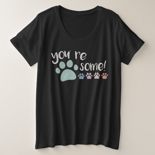 Du bist Pawsome! T-Shirt (Design vorne)