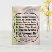 Du bist perfekt, genau so wie du bist karte (Gelbe Blume)