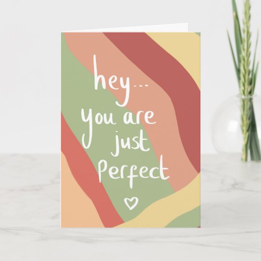 Du bist perfekt... karte (Vorderseite)