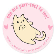 Du bist perfekt! Niedliches Cat-Klassenzimmer Vale