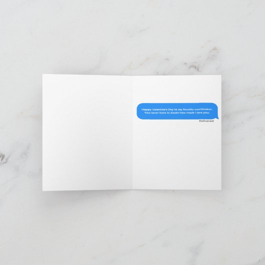 Du bist perfekt | Valentine's Day | Romantik Einladung (Innenseite)