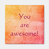 Du bist Phantastisch! Aquarell Magnet (Vorne)