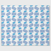 Du bist Phantastisch blau Geschenkpapier (Flach)