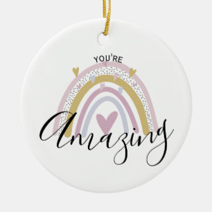 Du bist phantastisch ein positives Affirmationsges Keramik Ornament