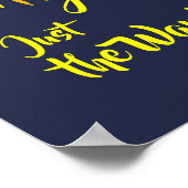 "Du bist Phantastisch", hellgelbe Sonnendrucke Poster (Ecke)