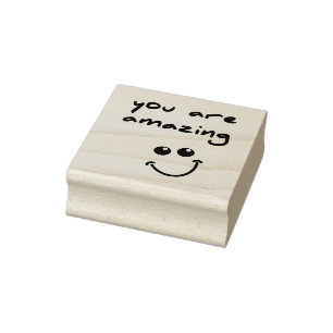 Du bist phantastisch! -Holzstempel Gummistempel