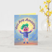 Du bist Phantastisch Karte (Gelbe Blume)