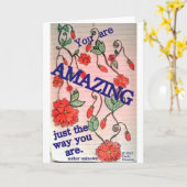 Du bist Phantastisch Karte (Gelbe Blume)