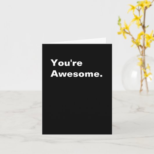 Du bist Phantastisch. Karte (Gelbe Blume)