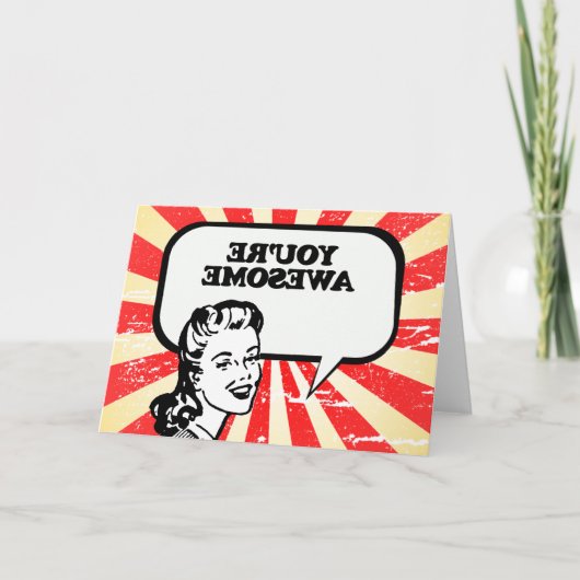 DU BIST PHANTASTISCH KARTE (Vorderseite)