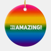 Du bist Phantastisch! Keramik Ornament (Hinten)