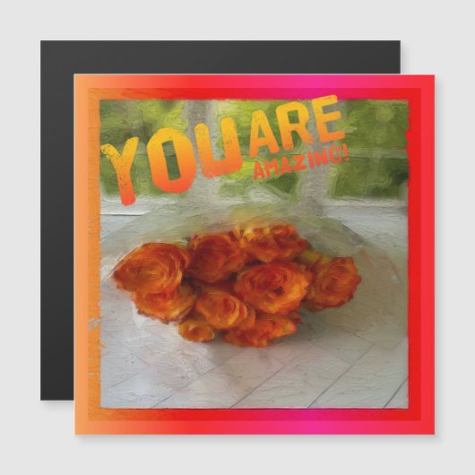 Du bist Phantastisch! Magnet für orange und gelbe (Vorne/Hinten)