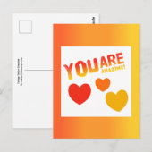 Du bist Phantastisch Magnet Postkarte (Vorne/Hinten)