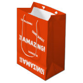 Du bist phantastisch! mittlere geschenktüte (Vorderseite Schrägansicht)