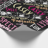 Du bist Phantastisch! Name Words Fun Geschenk Wrap Geschenkpapier (Ecke)