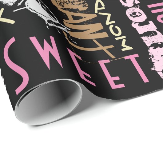 Du bist Phantastisch! Name Wörter Muster Geschenkpapier (Rolleneckpunkt)