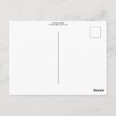 Du bist phantastisch! Orange und Lila Postkarte (Rückseite)