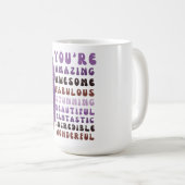 Du bist phantastisch phantastisch fabelhaft atembe kaffeetasse (VorderseiteRechts)