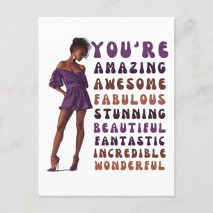 Du bist phantastisch phantastisch fabelhaft atembe postkarte