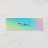 "Du bist Phantastisch" Positivkarten Mini Visitenkarte (Rückseite)