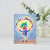 Du bist Phantastisch Postkarte (Stehend Vorderseite)