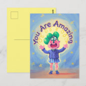 Du bist Phantastisch Postkarte (Vorne/Hinten)